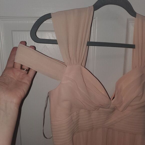 Lulu's Blush Pleated Dress - Picture 2 of 12